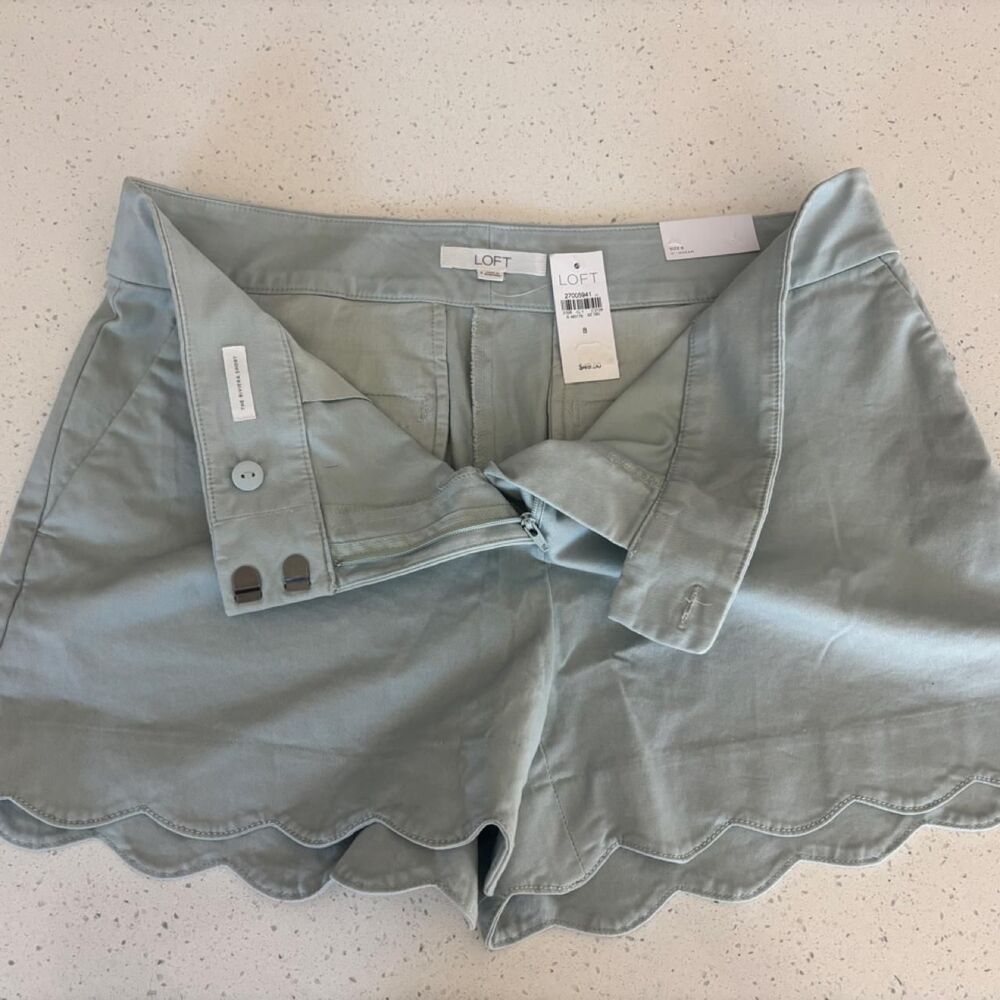Loft Women's Scalloped Cotton Shorts